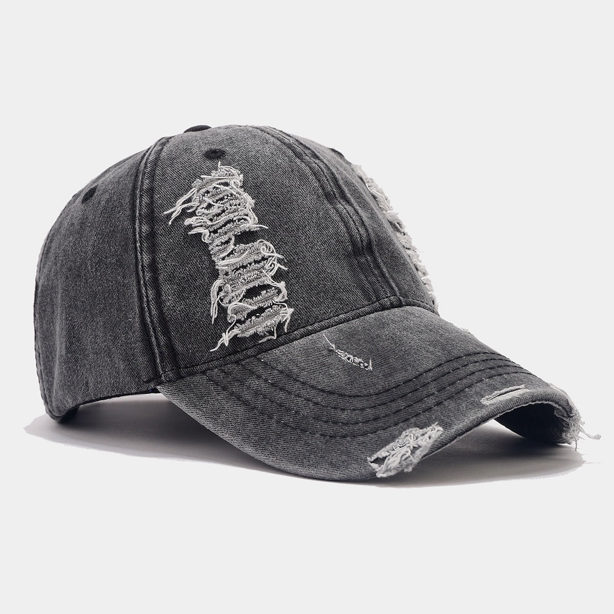 Wholesale Denim Vintage Washed Holes Versatile Fashion Baseball Cap